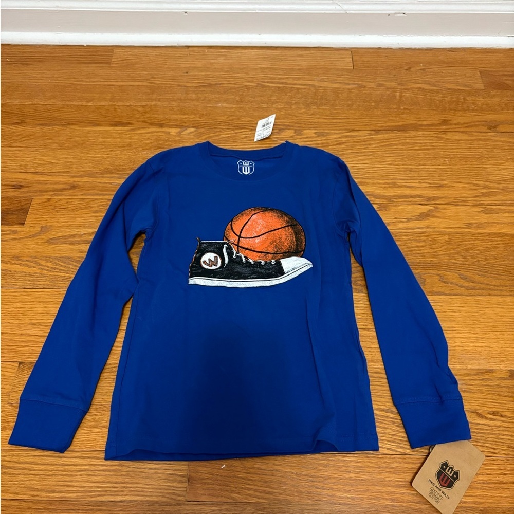 NWT Wes and Willy Boys Long Sleeve Shirt Size 7